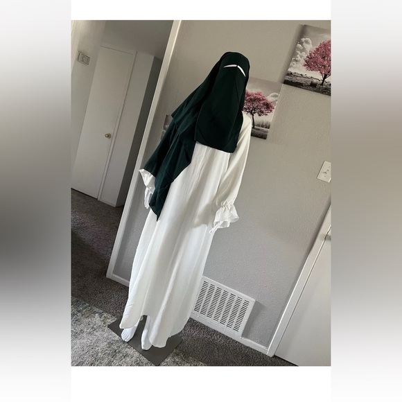 Three layers nose string niqab with batwing sleeve Arabian dress🥰niqab hijab - Picture 6 of 8